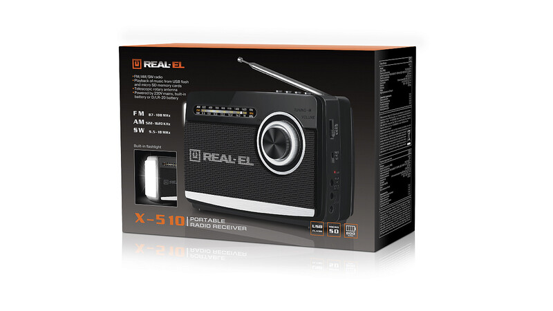 Радиоприемник REAL-EL X-510 Black