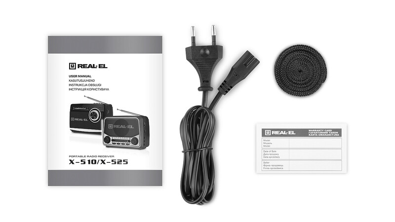 Радиоприемник REAL-EL X-510 Black