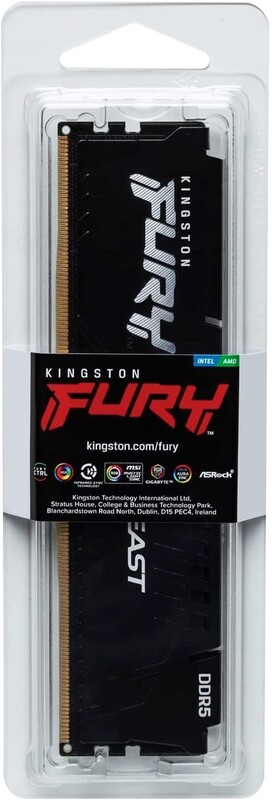 Модуль пам`яті DDR5 16GB/5600 Kingston Fury Beast Black (KF556C36BBE-16)