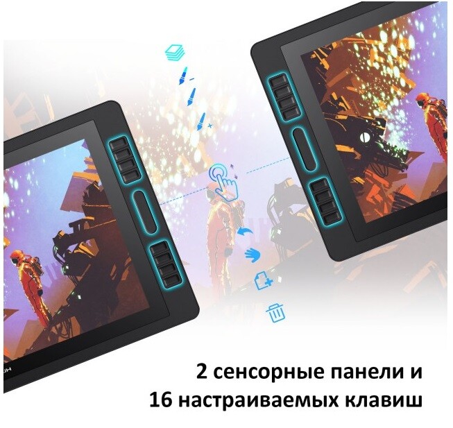 Графічний монітор Huion Kamvas Pro 20 (2019) + рукавичка