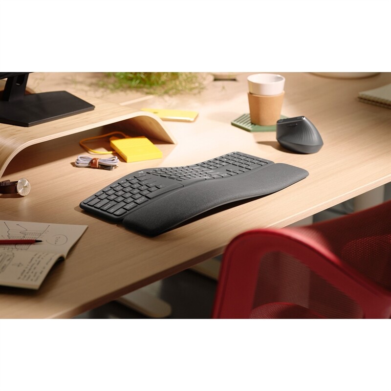 Клавіатура бездротова Logitech K860 Ergo Graphite (920-010352)