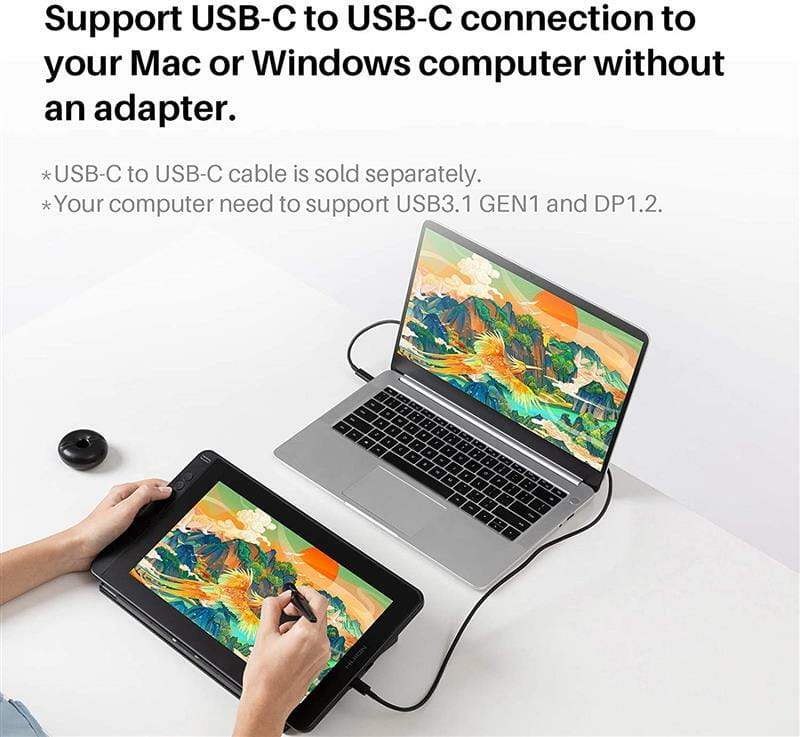 Графічний монітор Huion Kamvas 12 + рукавичка