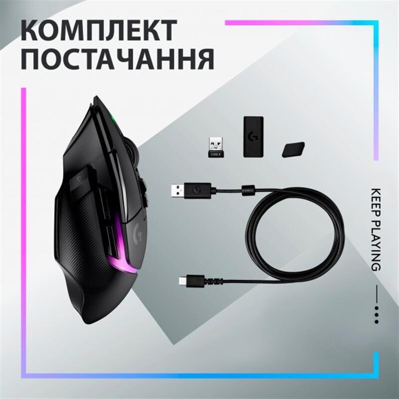 Миша бездротова Logitech G502 X Plus Black (910-006162)