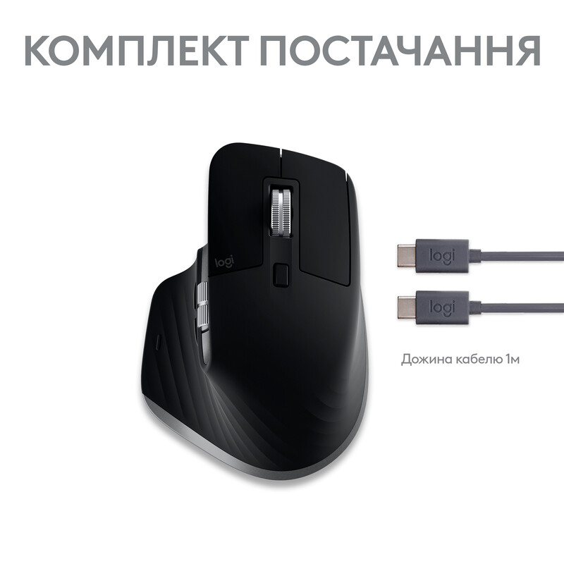 Мышь беспроводная Logitech MX Master 3S For Mac Space Grey (910-006571)