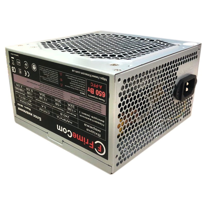 Блок питания FrimeCom SM650 650W, 12см, без кабеля питания