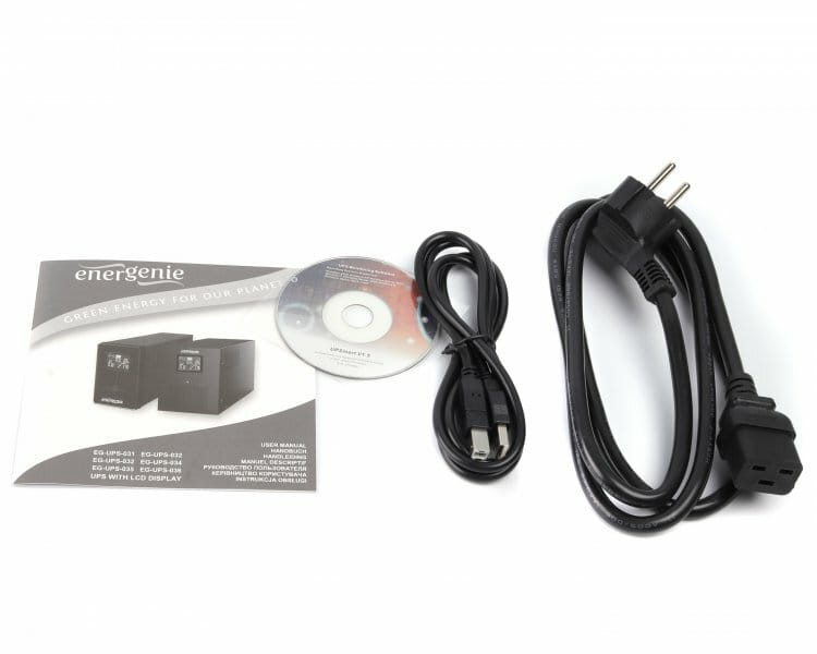 ИБП EnerGenie EG-UPS-036 3000VA, Line Int., AVR, 3xIEC+3xSchuko, USB, LCD, RJ11
