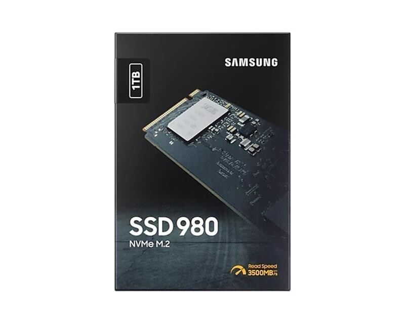 Накопичувач SSD  1ТB Samsung 980 M.2 2280 PCIe 3.0 x4 NVMe V-NAND MLC (MZ-V8V1T0BW)