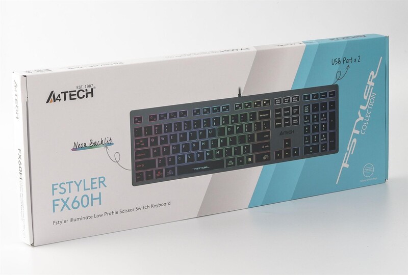 Клавиатура A4Tech Fstyler FX60H Grey Neon Backlit