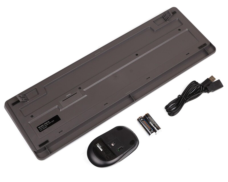 Комплект (клавиатура, мышь) беспроводной A4Tech FG1010S Black/Grey