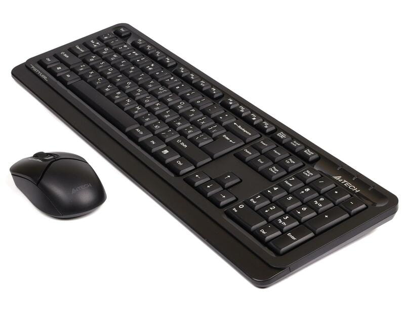 Комплект (клавіатура, миша) бездротовий A4Tech FG1012S Black/Grey