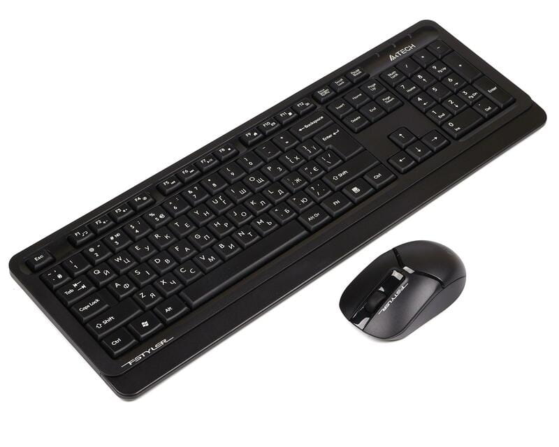Комплект (клавіатура, миша) бездротовий A4Tech FG1012S Black/Grey
