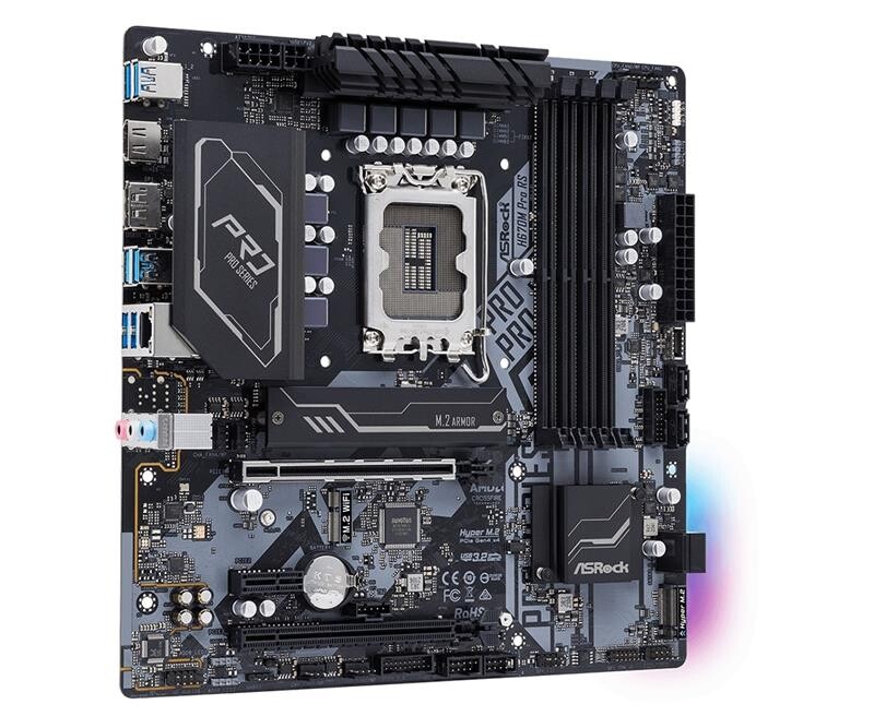 Материнська плата ASRock H670M Pro RS Socket 1700