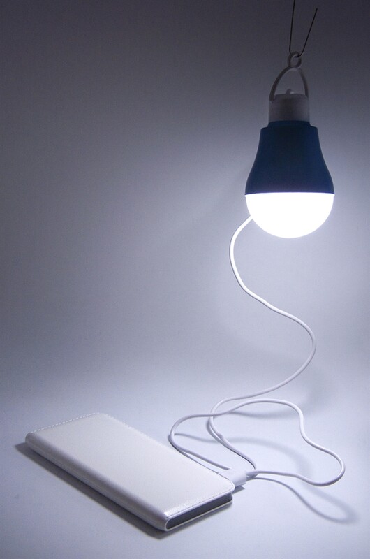 USB-светильник с LED-лампочкой Dengos, шнур ~1м, 5V, 5W, Blue (LED-BULB-5V5W-BLUE)