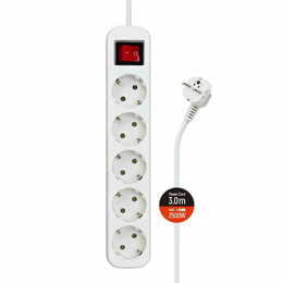 Фильтр питания СolorWay (CW-PSEA53W) 5 розеток, 3м, White