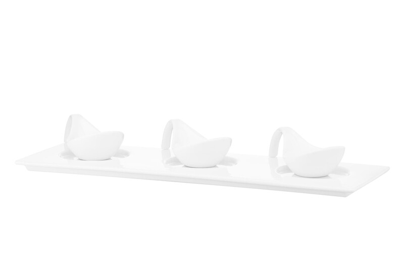 Емкость для закусок Ardesto 11х5.5 см White (AR3719)