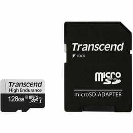 Карта памяти MicroSDXC 128GB UHS-I/U1 Class 10 Transcend 350V + SD-адаптер (TS128GUSD350V)