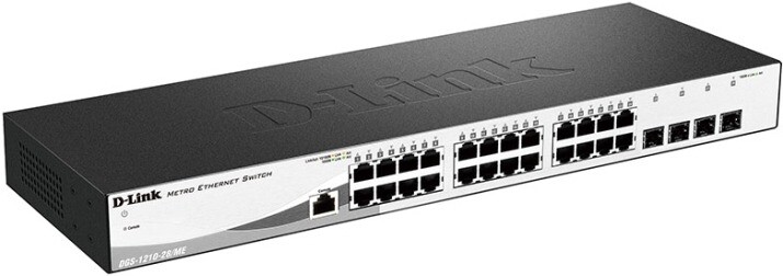 Коммутатор D-Link DGS-1210-28/ME 24x1G, 4xSFP