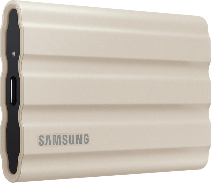 Накопичувач зовнішній SSD 1TB Samsung T7 Shield Beige (MU-PE1T0K/EU)