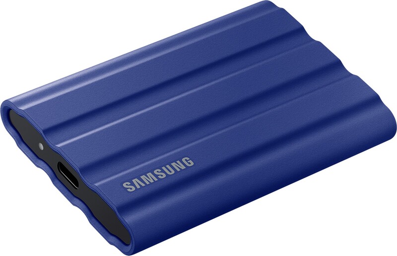 Накопичувач зовнішній SSD 1TB Samsung T7 Shield Blue (MU-PE1T0R/EU)