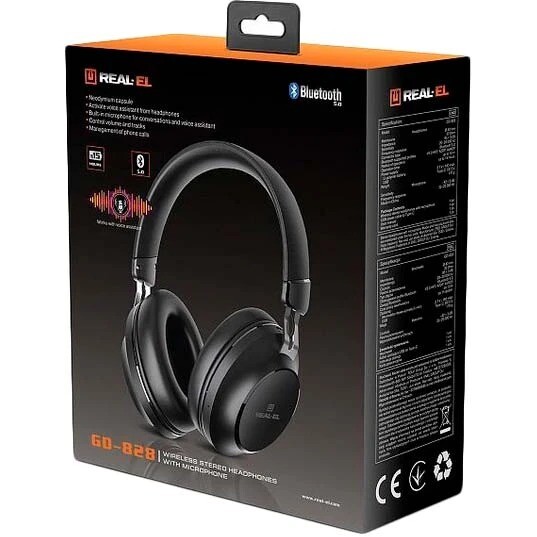 Bluetooth-гарнитура REAL-EL GD-828 Black