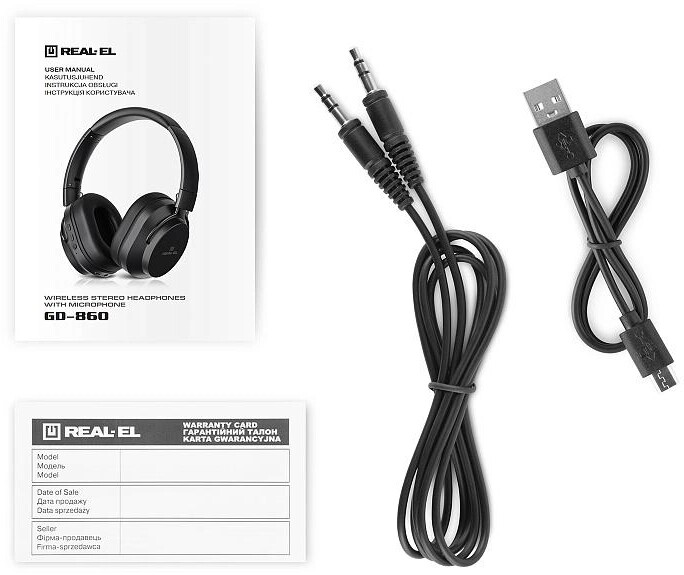 Bluetooth-гарнитура REAL-EL GD-860 Black