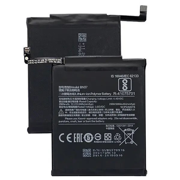 АКБ Xiaomi Redmi 6/Redmi 6A (BN37) (оригинал 100%, тех. упаковка) (A23476)