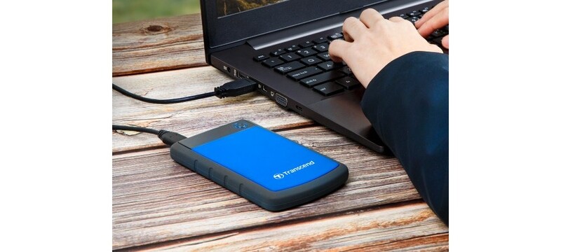 Внешний жесткий диск 2.5" USB 2.0TB Transcend StoreJet (TS2TSJ25H3B)