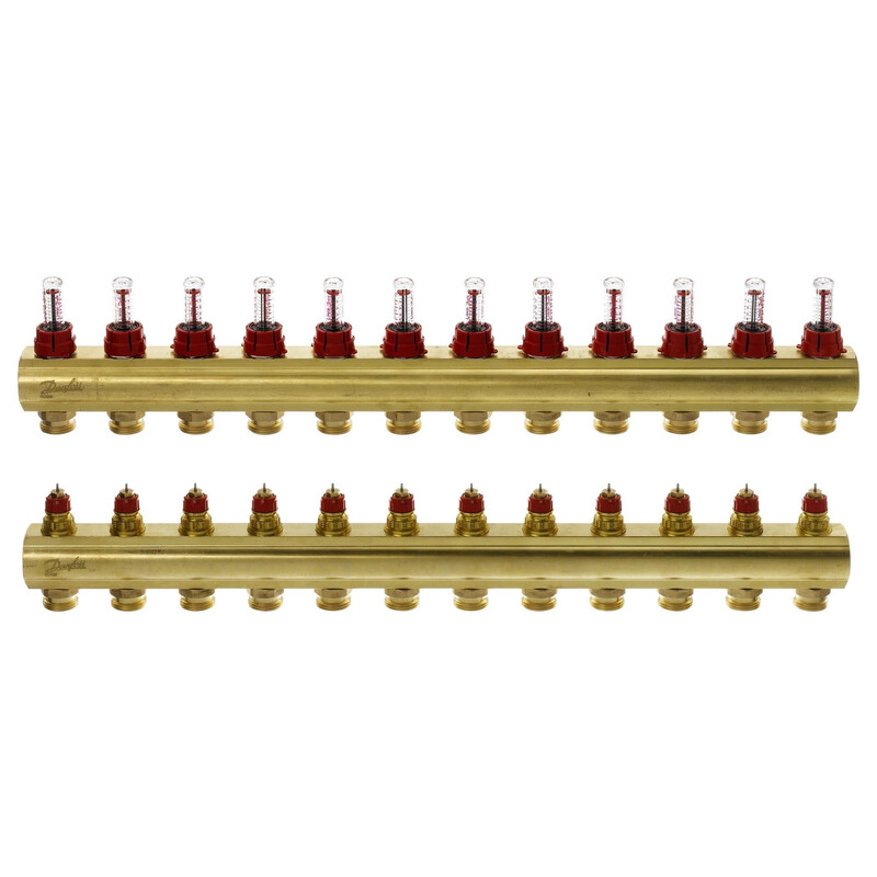 Колектор Danfoss FHF-12F з ротаметрами (088U0532)