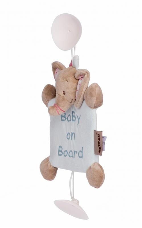 М`яка іграшка Nattou Слоник Розі Baby on Board (655354)