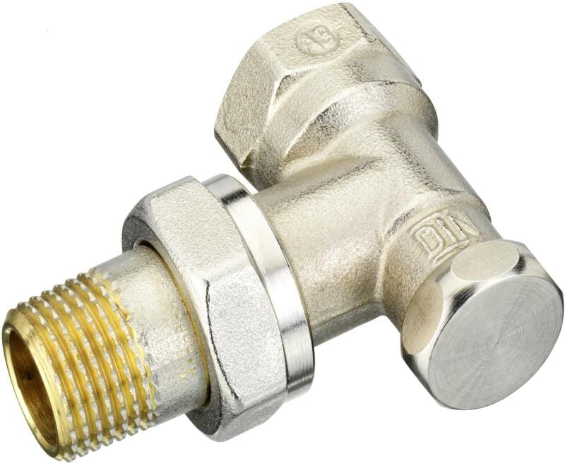 Клапан Danfoss RLV-S запірний, вх. 1/2"- вих. 1/2", кутовий, нікель (003L0123)
