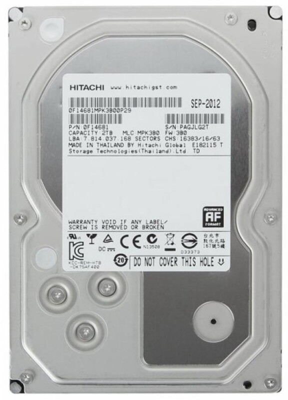 Накопитель HDD SATA 2.0TB Hitachi (HGST) Ultrastar 7K4000 7200rpm 64MB (HUS724020ALA640/0F14690) Refurbished
