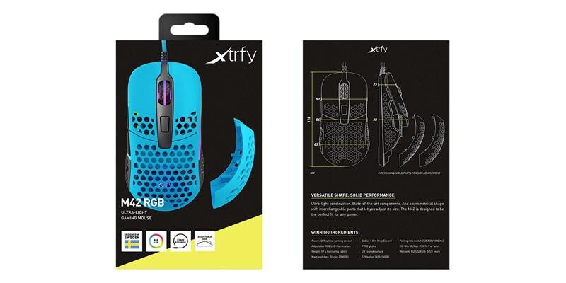 Мышь Xtrfy M42 RGB Blue (XG-M42-RGB-BLUE)