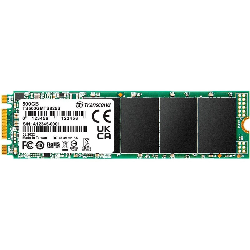 Накопитель SSD 500GB Transcend MTS825S M.2 2280 Sata III 3D TLC (TS500GMTS825S)