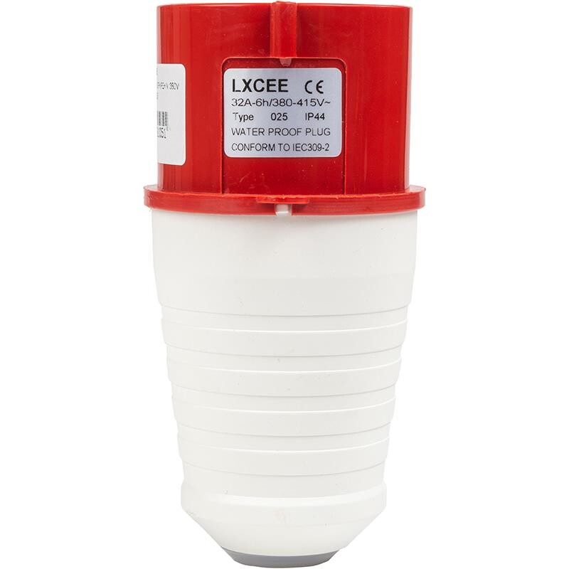 Портативная вилка HiSmart 32A 3P+E+N 380V IP44 (025) (LX-023)
