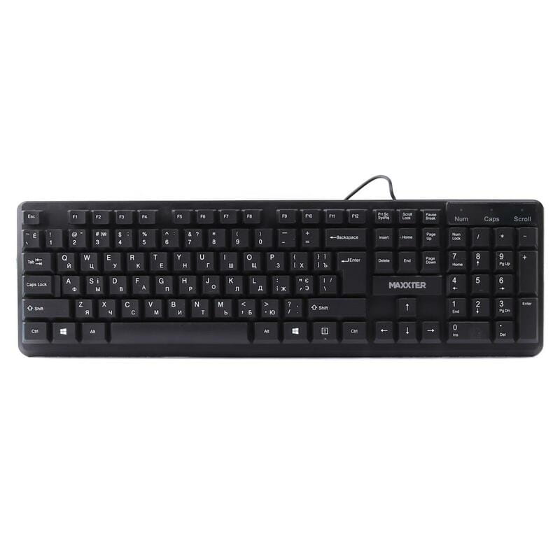 Клавiатура Maxxter KBM-U01-UA Black