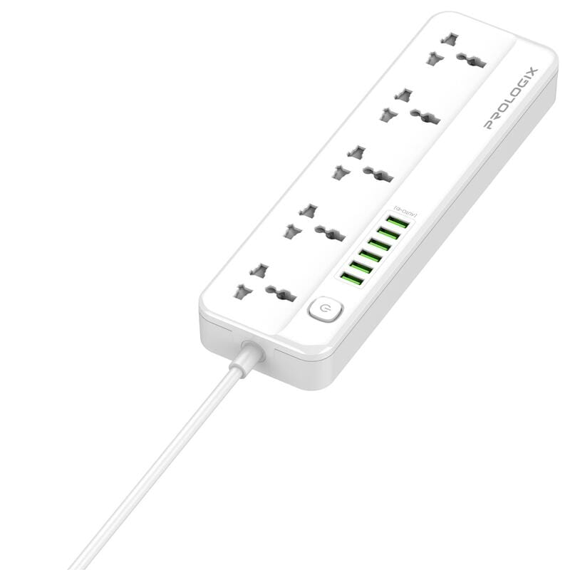 Фильтр питания ProLogix Premium (PR-SC5614W) 2.5 кВт, 5 розеток, 6 USB AUTO ID, 2 м,  белый