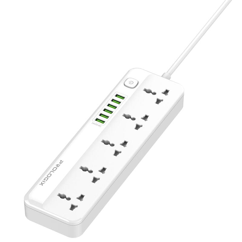 Фильтр питания ProLogix Premium (PR-SC5614W) 2.5 кВт, 5 розеток, 6 USB AUTO ID, 2 м,  белый