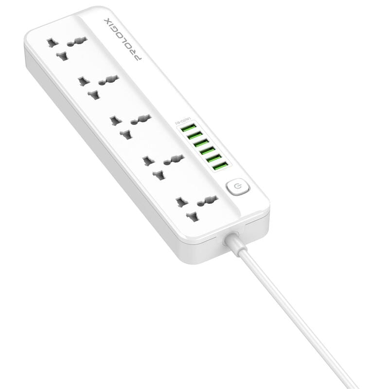 Фильтр питания ProLogix Premium (PR-SC5614W) 2.5 кВт, 5 розеток, 6 USB AUTO ID, 2 м,  белый