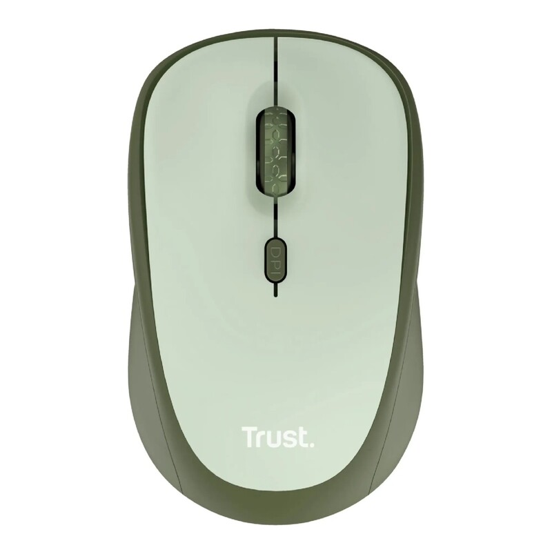 Мышь беспроводная Trust Yvi+ Silent Eco Green (24552)