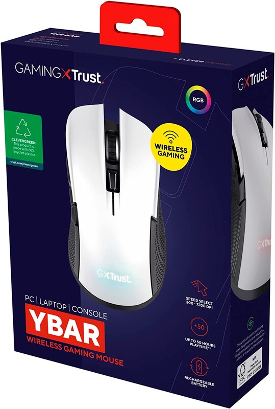 Миша бездротова Trust GXT 923 Ybar White (24889)