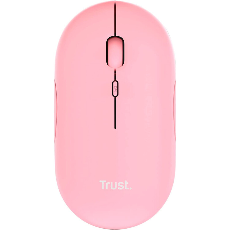 Миша бездротова Trust Puck Rechargeable Ultra-Thin BT WL Silent Pink (24125)