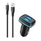 Фото - Автомобільний зарядний пристрій SkyDolphin SZ18V (2USB, 3.4A) Black (AZP-000101) + кабель microUSB | click.ua