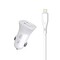 Фото - Автомобільний зарядний пристрій SkyDolphin SZ09L (2USB, 3.4A) White (AZP-000108) + кабель Lightning | click.ua