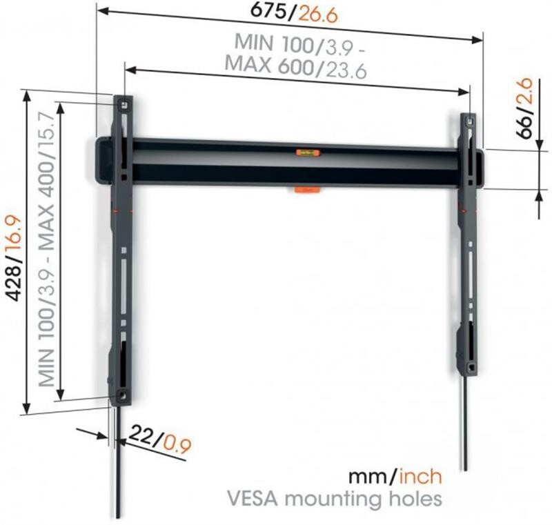 Кронштейн Vogels TVM 3603 Black (VESA600х400)
