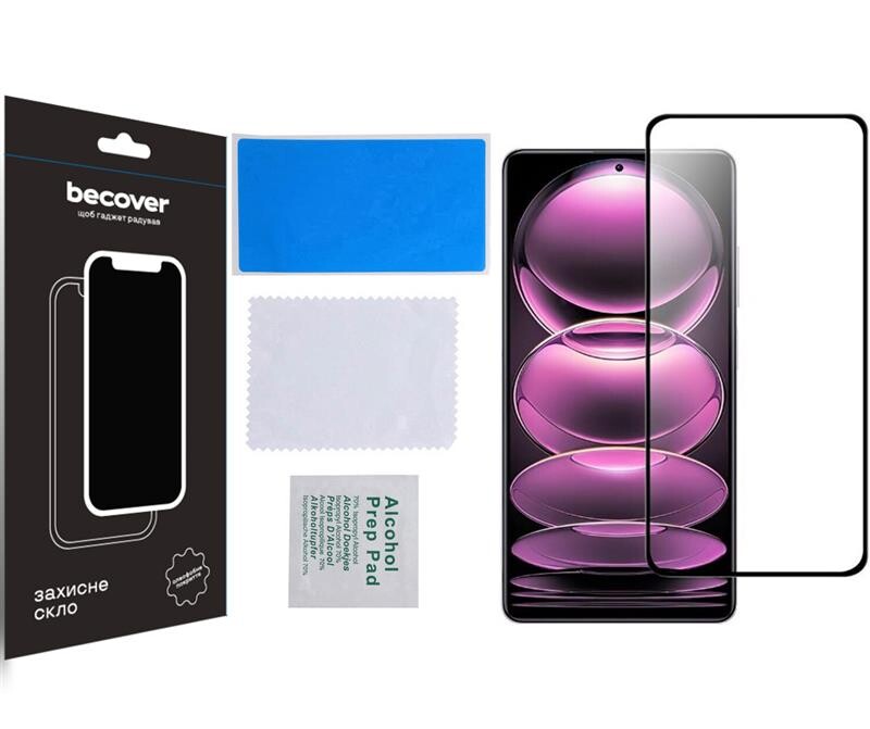 Защитное стекло BeCover для Xiaomi Redmi Note 12 Pro/12 Pro 5G/12 Pro Plus Black (708784)