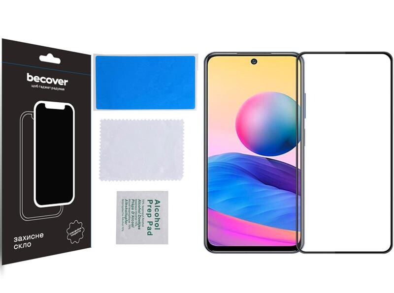 Защитное стекло BeCover для Xiaomi Redmi Note 12 4G/Note 12 5G/Poco X5 5G Black (708783)