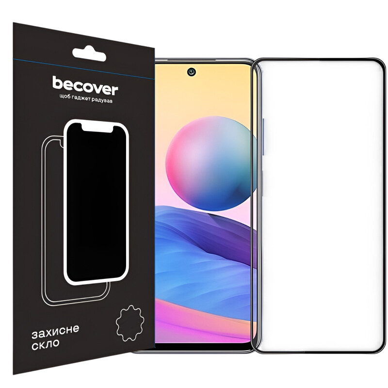 Защитное стекло BeCover для Xiaomi Redmi Note 12 4G/Note 12 5G/Poco X5 5G Black (708783)