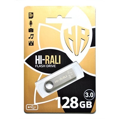 Флеш-накопитель USB3.0 128GB Hi-Rali Shuttle Series Silver (HI-128GB3SHSL)