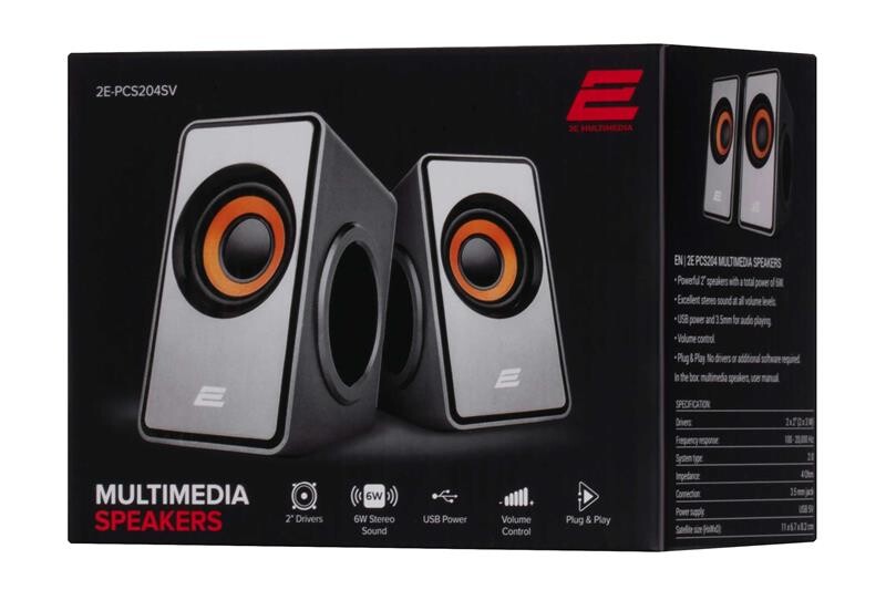 Акустична система 2E PCS204 Silver (2E-PCS204SV)