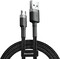 Фото - Кабель Baseus Cafule USB-microUSB, 3м Black/Grey (CAMKLF-HG1) | click.ua